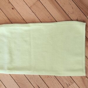 Light Yellow Pencil Skirt